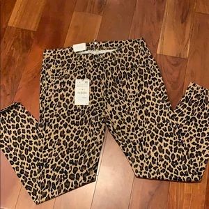 Men's Zara leopard print pants